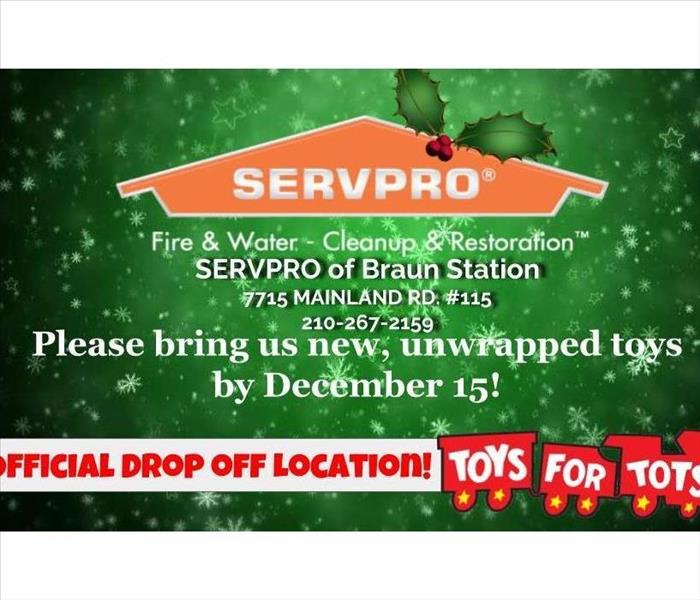 Toys for Tots flier for drop off location