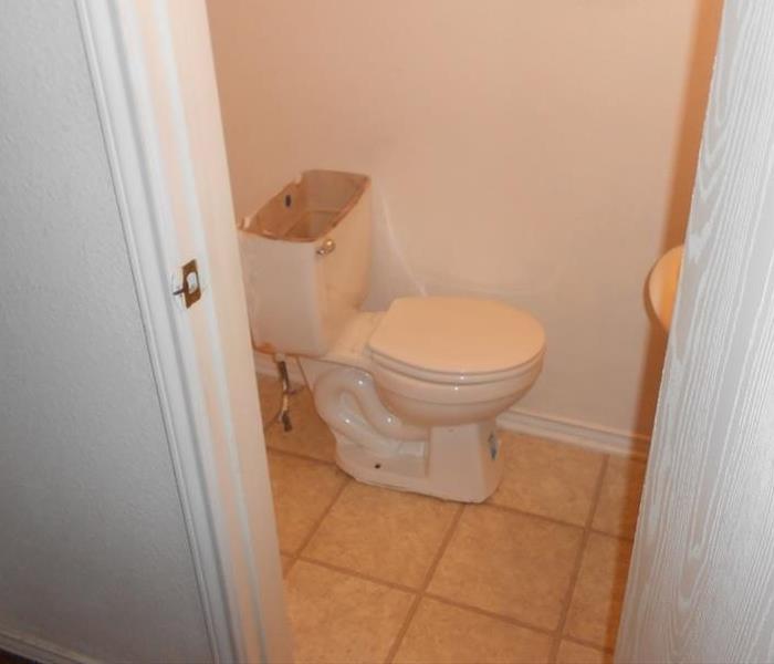 Toilet in a bathroom